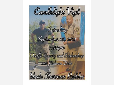 Candlelight Vigil for Beloved Sheriff's Deputy Sherman Peebles