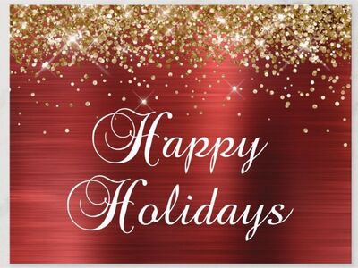 HAPPY HOLIDAYS!