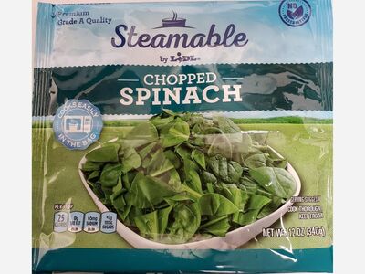 Frozen Food Development Recalls Lidl Branded Chopped Spinach Because of Possible Health Risk