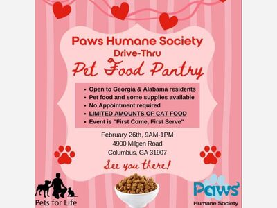 PAWS HUMANE: Drive-Thru Pet Food Pantry