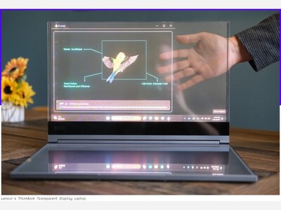 Peering through Lenovo’s transparent laptop into a sci-fi future