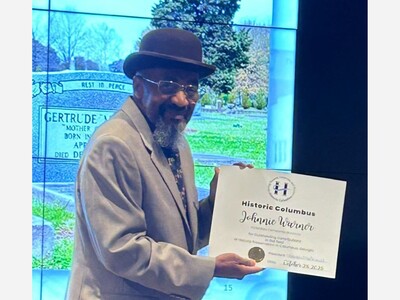 Johnnie Warner Receives Columbus Historic Foundation Award