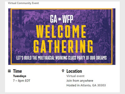 Ga Working Families Party Welcome Event