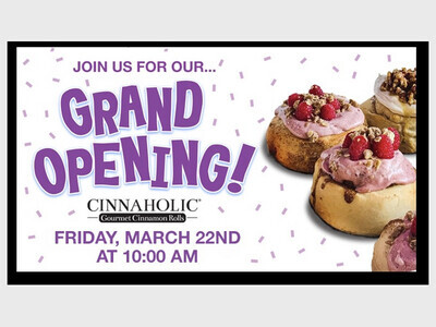 CINNAHOLIC GRAND OPENING